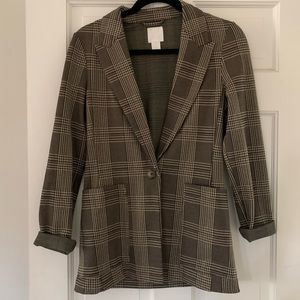 H&M Plaid Blazer - Size 0